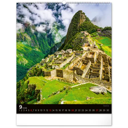 NOTIQUE Nástěnný kalendář Energie 2026, 48 x 56 cm