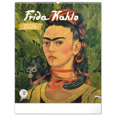 NOTIQUE Nástěnný kalendář Frida Kahlo 2026, 48 x 56 cm