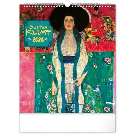 NOTIQUE Nástěnný kalendář Gustav Klimt 2026, 30 x 34 cm