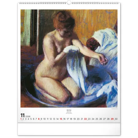 NOTIQUE Nástěnný kalendář Impresionismus 2026, 48 x 56 cm