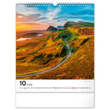 NOTIQUE Nástěnný kalendář Inspirace 2026, 30 x 34 cm