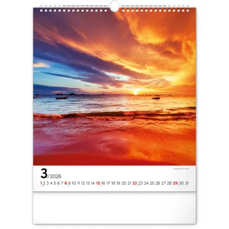 NOTIQUE Nástěnný kalendář Inspirace 2026, 30 x 34 cm