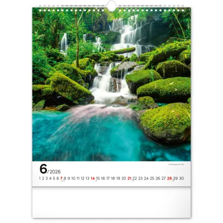 NOTIQUE Nástěnný kalendář Inspirace 2026, 30 x 34 cm