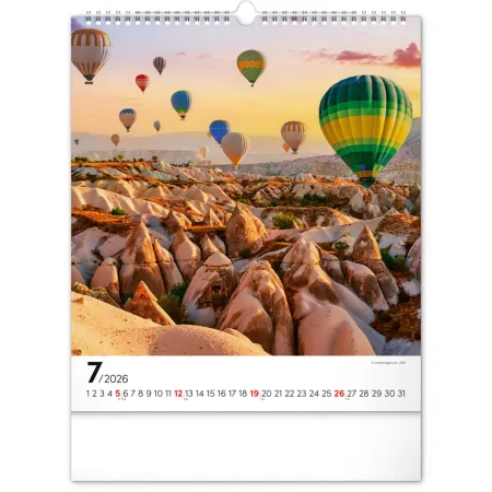 NOTIQUE Nástěnný kalendář Inspirace 2026, 30 x 34 cm