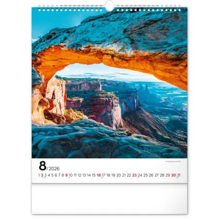 NOTIQUE Nástěnný kalendář Inspirace 2026, 30 x 34 cm