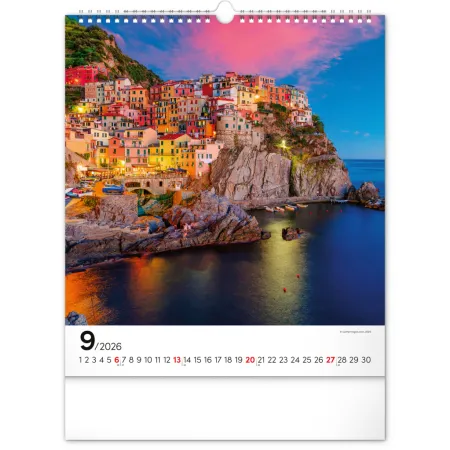 NOTIQUE Nástěnný kalendář Inspirace 2026, 30 x 34 cm