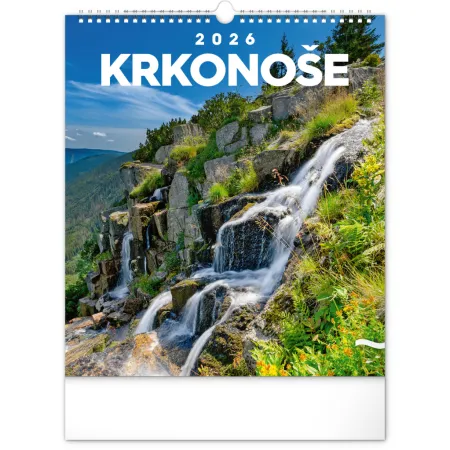 NOTIQUE Nástěnný kalendář Krkonoše 2026, 30 x 34 cm
