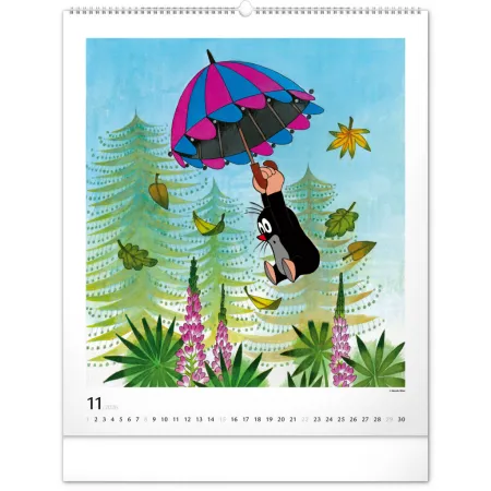 NOTIQUE Nástěnný kalendář Krteček 2026, 48 x 56 cm