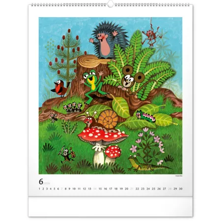 NOTIQUE Nástěnný kalendář Krteček 2026, 48 x 56 cm