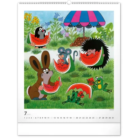 NOTIQUE Nástěnný kalendář Krteček 2026, 48 x 56 cm