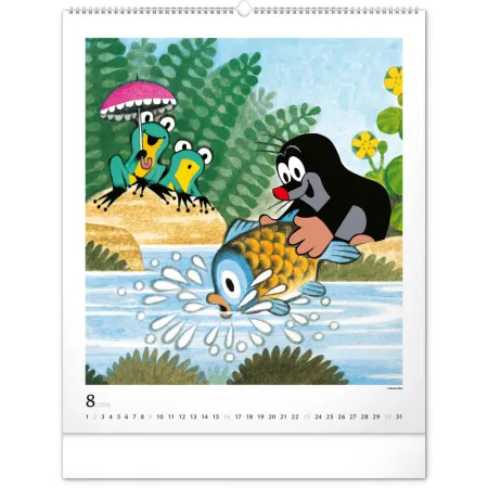 NOTIQUE Nástěnný kalendář Krteček 2026, 48 x 56 cm