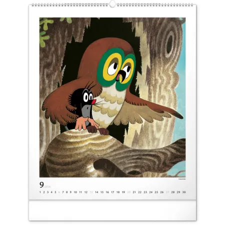 NOTIQUE Nástěnný kalendář Krteček 2026, 48 x 56 cm