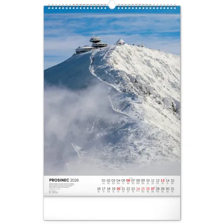 NOTIQUE Nástěnný kalendář Národní parky Čech a Moravy 2026, 33 x 46 cm