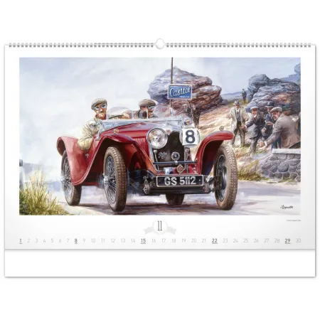 NOTIQUE Nástěnný kalendář Oldtimers – Václav Zapadlík 2026, 64 x 42 cm