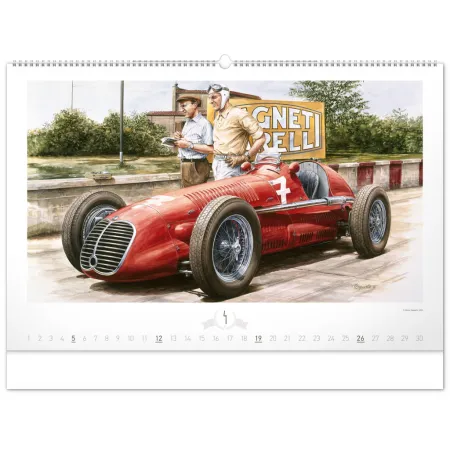 NOTIQUE Nástěnný kalendář Oldtimers – Václav Zapadlík 2026, 64 x 42 cm