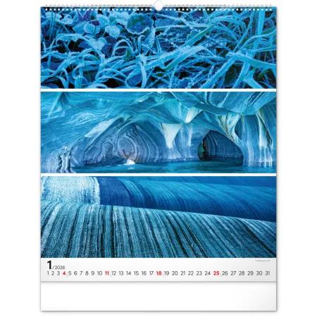 NOTIQUE Nástěnný kalendář Paleta 2026, 48 x 56 cm