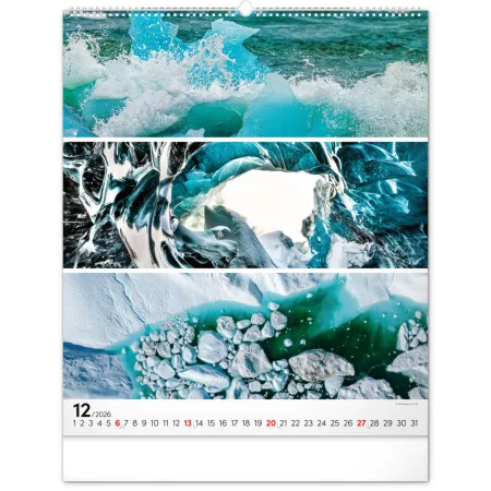 NOTIQUE Nástěnný kalendář Paleta 2026, 48 x 56 cm