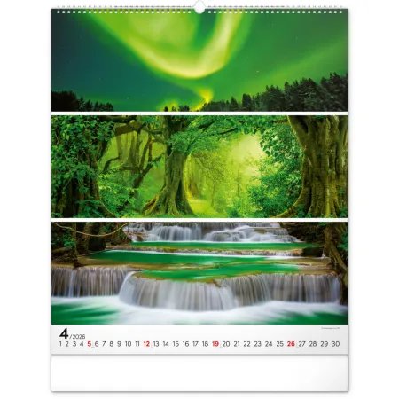 NOTIQUE Nástěnný kalendář Paleta 2026, 48 x 56 cm