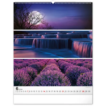 NOTIQUE Nástěnný kalendář Paleta 2026, 48 x 56 cm