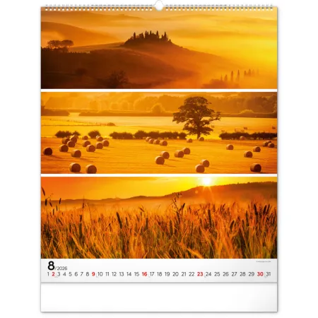 NOTIQUE Nástěnný kalendář Paleta 2026, 48 x 56 cm