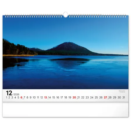 NOTIQUE Nástěnný kalendář Panoramata Česka 2026, 48 x 33 cm