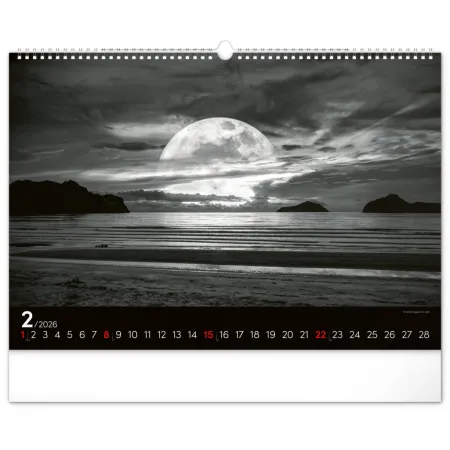 NOTIQUE Nástěnný kalendář Snová krajina 2026, 48 x 33 cm