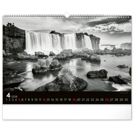 NOTIQUE Nástěnný kalendář Snová krajina 2026, 48 x 33 cm