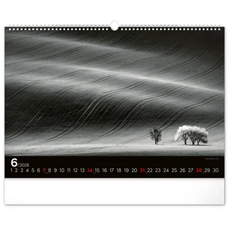 NOTIQUE Nástěnný kalendář Snová krajina 2026, 48 x 33 cm