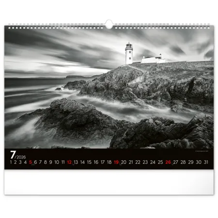 NOTIQUE Nástěnný kalendář Snová krajina 2026, 48 x 33 cm