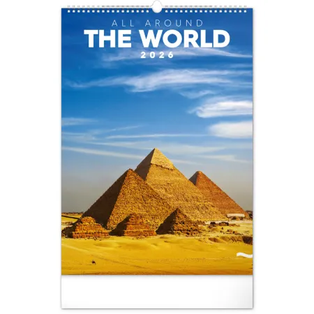 NOTIQUE Nástěnný kalendář Světové monumenty 2026, 33 x 46 cm