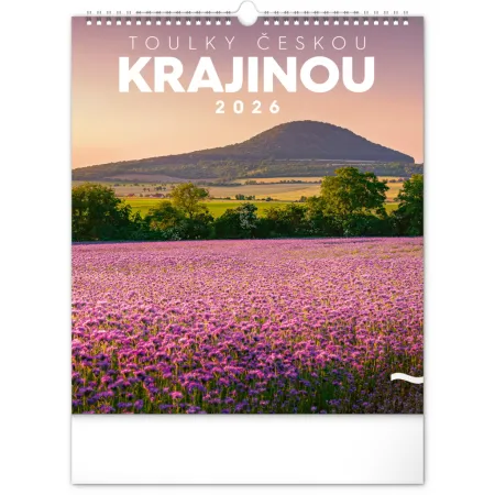 NOTIQUE Nástěnný kalendář Toulky českou krajinou 2026, 30 x 34 cm