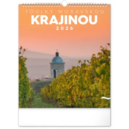 NOTIQUE Nástěnný kalendář Toulky moravskou krajinou 2026, 30 x 34 cm
