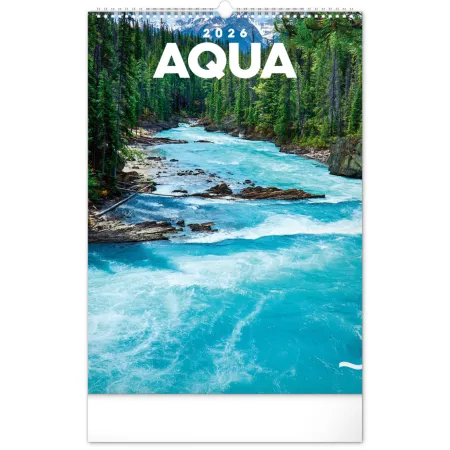 NOTIQUE Nástěnný kalendář Voda 2026, 33 x 46 cm