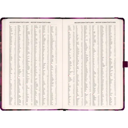 NOTIQUE Planbook diář/notes Fialové květy 2026, 13 x 21 cm