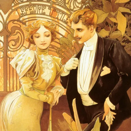 NOTIQUE Poznámkový kalendář Alfons Mucha 2026, 30 x 30 cm