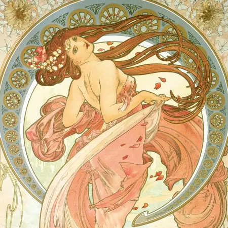 NOTIQUE Poznámkový kalendář Alfons Mucha 2026, 30 x 30 cm
