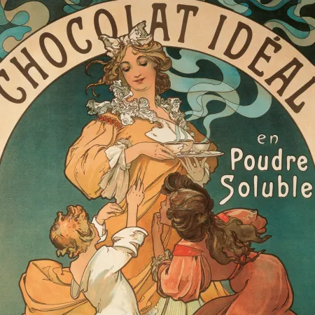 NOTIQUE Poznámkový kalendář Alfons Mucha 2026, 30 x 30 cm