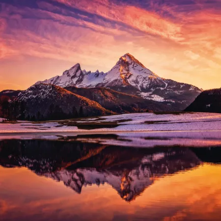 NOTIQUE Poznámkový kalendář Alpy 2026, 30 x 30 cm