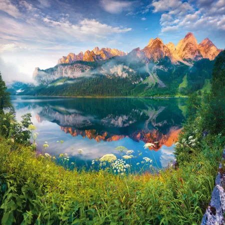 NOTIQUE Poznámkový kalendář Alpy 2026, 30 x 30 cm