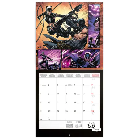NOTIQUE Poznámkový kalendář Batman Comics 2026, 30 x 30 cm