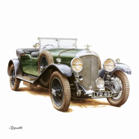 NOTIQUE Poznámkový kalendář Classic Cars – Václav Zapadlík, 2026, 30 x 30 cm