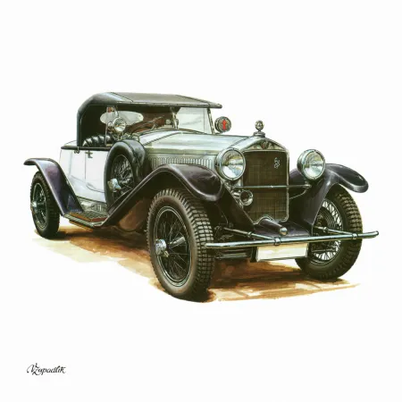 NOTIQUE Poznámkový kalendář Classic Cars – Václav Zapadlík, 2026, 30 x 30 cm