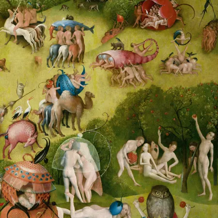 NOTIQUE Poznámkový kalendář Hieronymus Bosch 2026, 30 x 30 cm