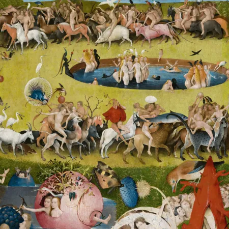 NOTIQUE Poznámkový kalendář Hieronymus Bosch 2026, 30 x 30 cm