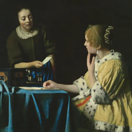 NOTIQUE Poznámkový kalendář Johannes Vermeer 2026, 30 x 30 cm