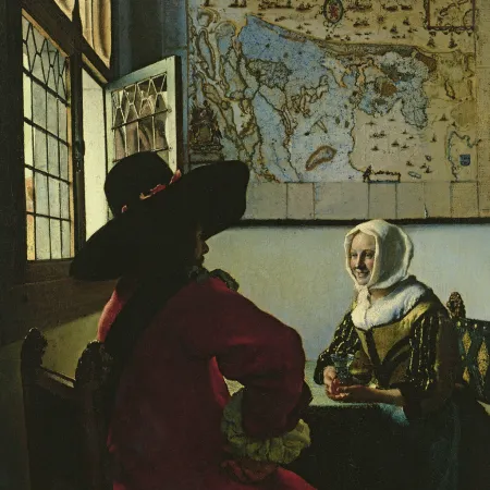 NOTIQUE Poznámkový kalendář Johannes Vermeer 2026, 30 x 30 cm