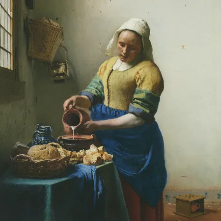 NOTIQUE Poznámkový kalendář Johannes Vermeer 2026, 30 x 30 cm