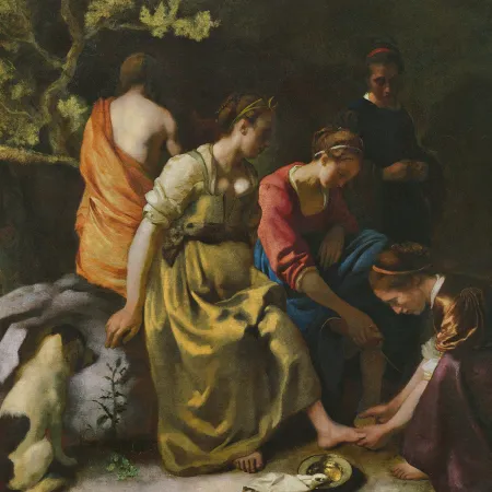 NOTIQUE Poznámkový kalendář Johannes Vermeer 2026, 30 x 30 cm