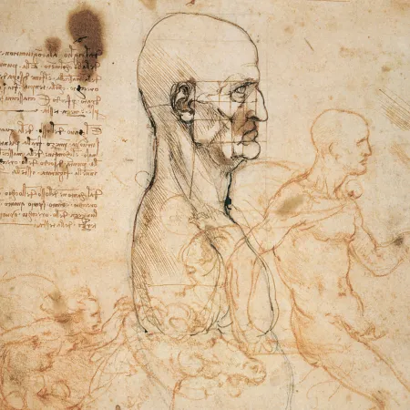 NOTIQUE Poznámkový kalendář Leonardo da Vinci 2026, 30 x 30 cm