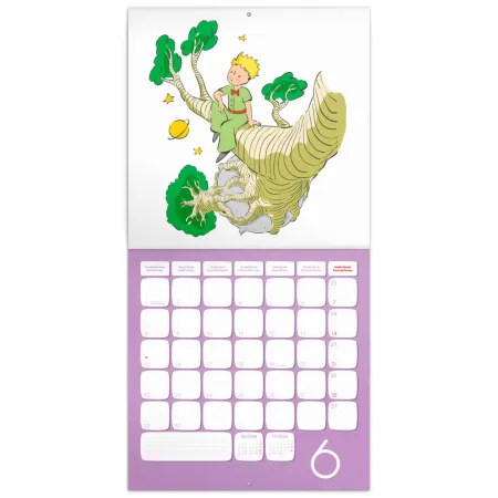 NOTIQUE Poznámkový kalendář Malý princ 2026, 30 x 30 cm